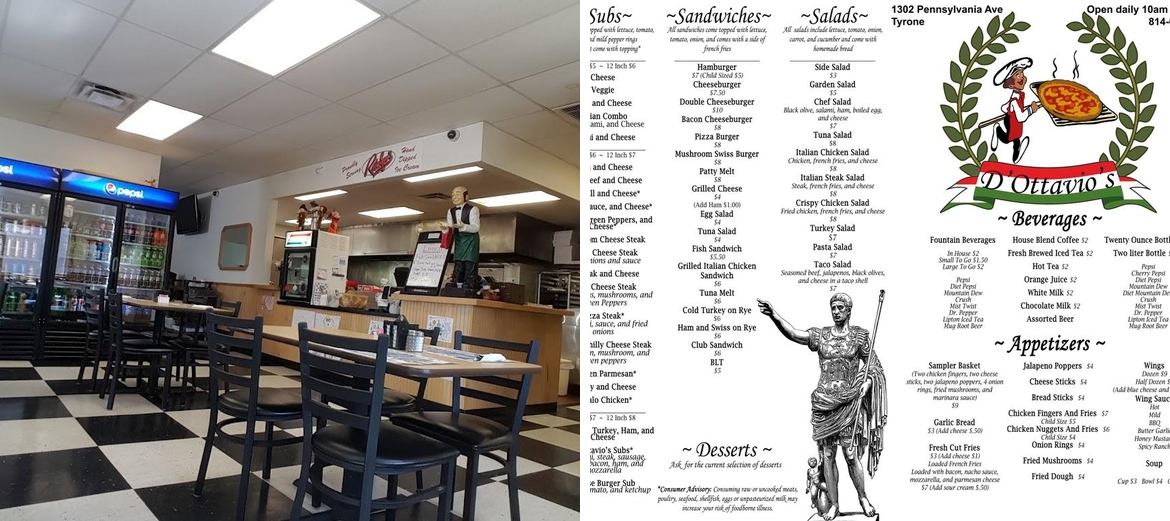 Dottavio Italian House Menu